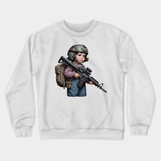 The Little Girl and a Gun Crewneck Sweatshirt